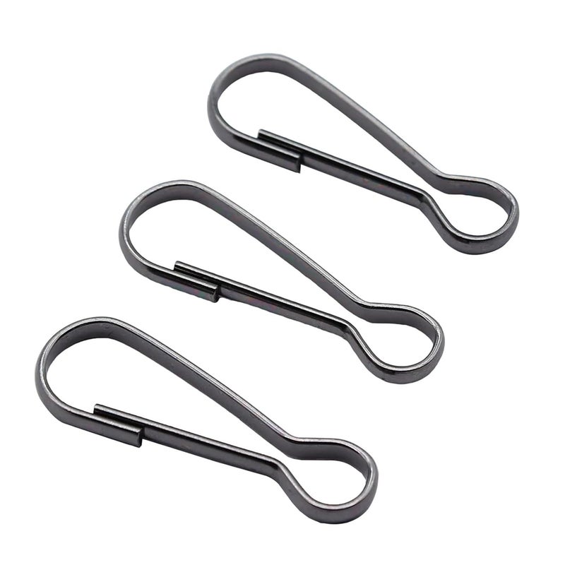 Gold 32mm Stainless Steel Gourd Spring Hooks 200pcs For DIY Jewelry Key Chain ID Card - Image 4
