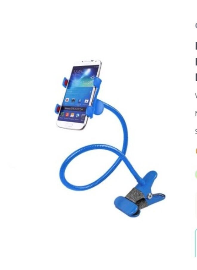 Generic - Flexible Mobile Tabletop Stand, Metal Built, Heavy Duty Foldable Lazy Bracket Clip Mount - Image 1