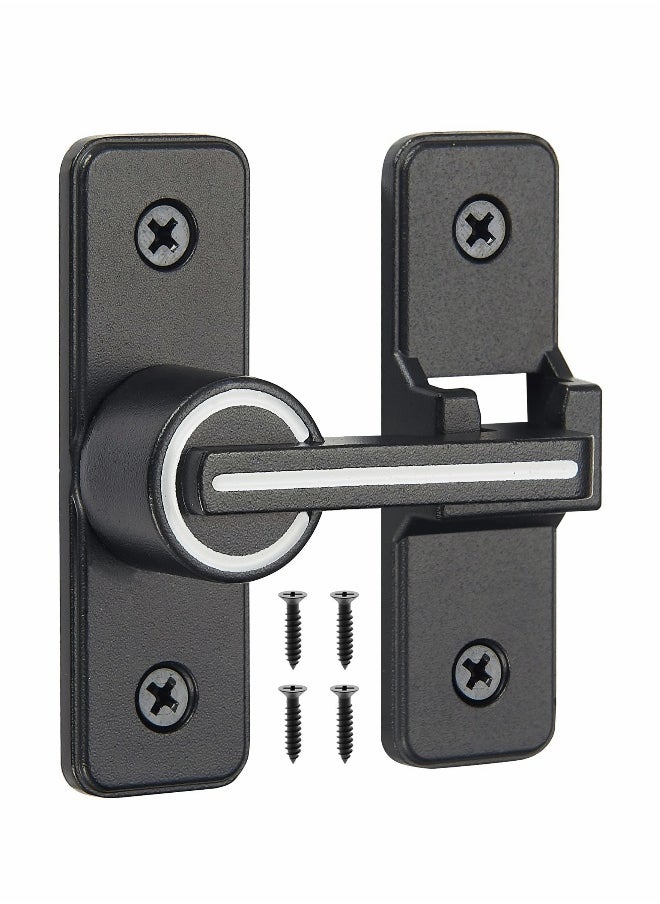 180 Degree Right Angle Door Lock Heavy Duty Flip Latch Bolt Lock for Doors and Windows Push Pull Lock Rod Barn Door Lock Luminous Finish  - Image 1