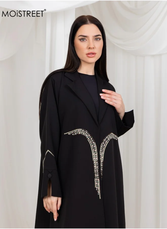 Moistreet MOiSTREET Embroidery Abaya