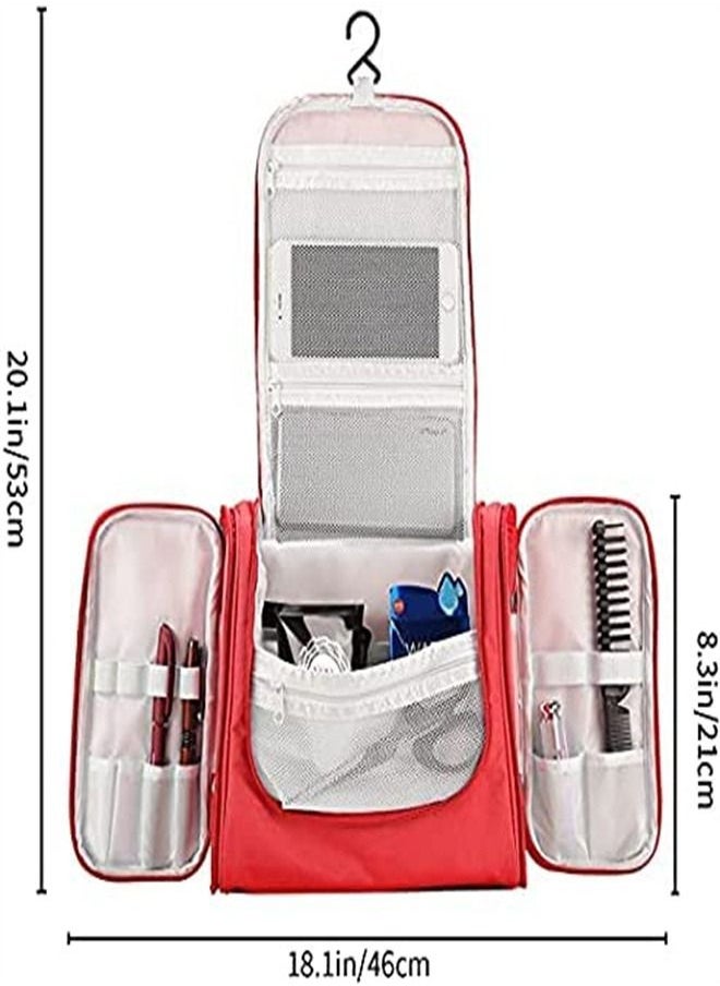 ORiTi - Hanging Travel Toiletry for Men and Women, Portable Waterproof Organizer Makeup Cosmetic, Lightweight Dopp Kit Shaving Bag - Image 1