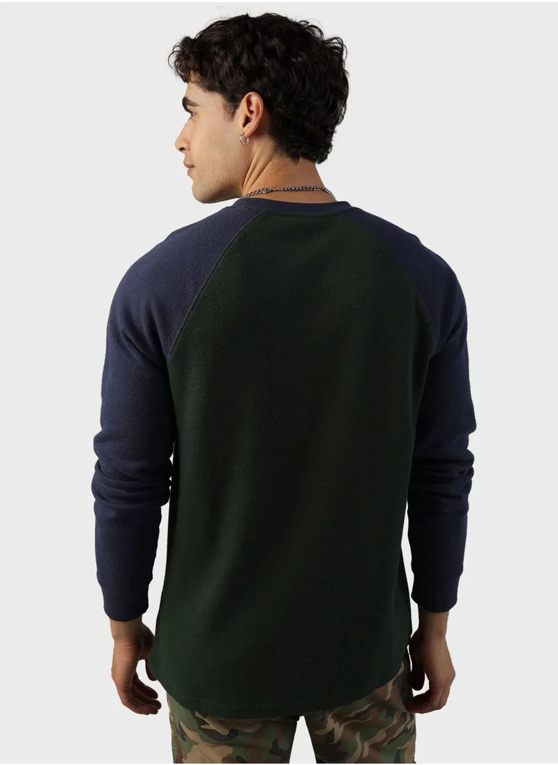 American Eagle Graphic Print Thermal T-Shirt