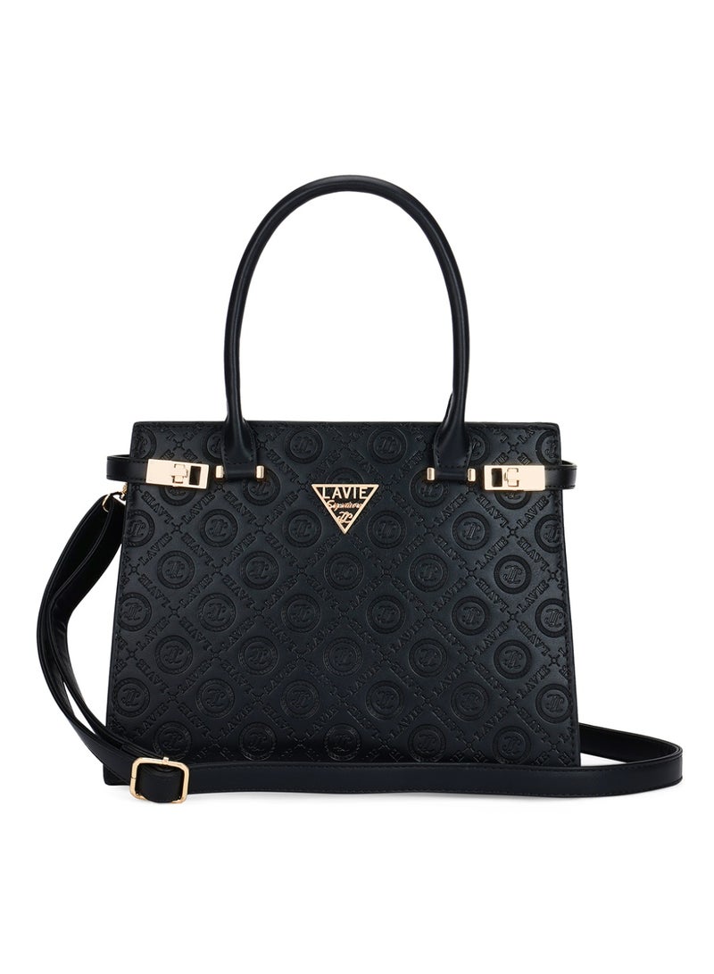 Lavie Signature Women's Michigan Satchel Handbag (Black) - Image 1