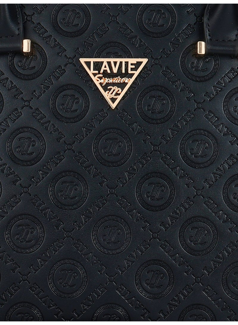 Lavie Signature Women's Michigan Satchel Handbag (Black) - Image 4