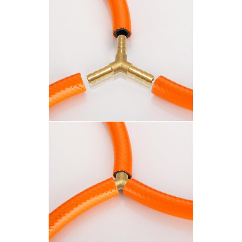 Uenede 3Pcs Solid Brass 3/4""Od Barb Fitting Y 3-Way Union Intersection Barbed Hose Fittings For Water/Oil/Gas - Image 3