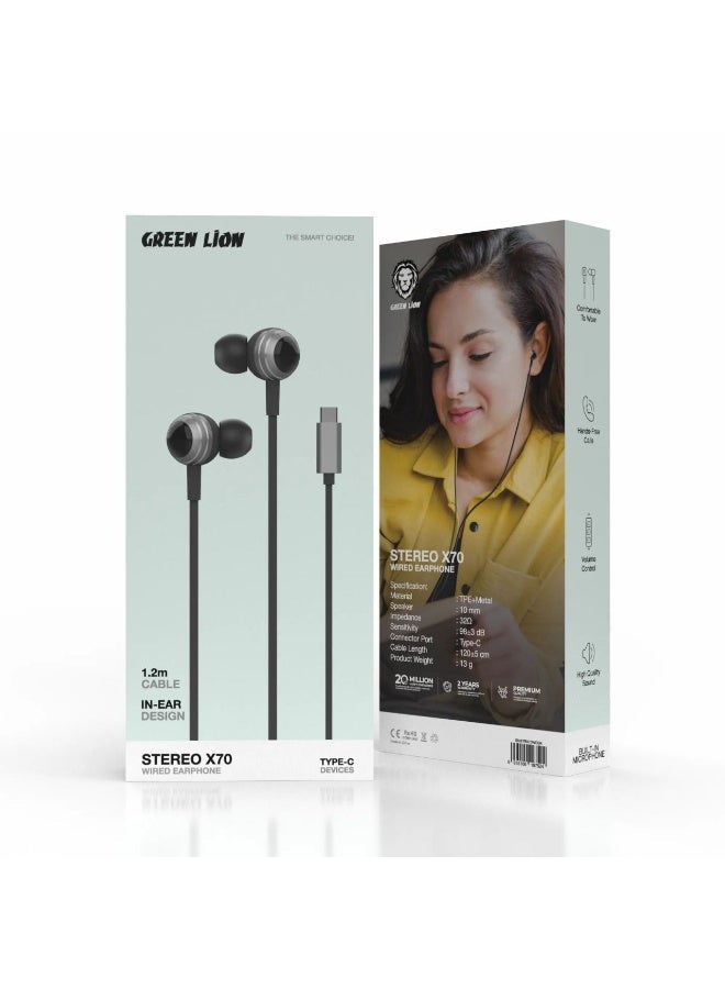 Green Lion Stereo X70 Wired Earphone