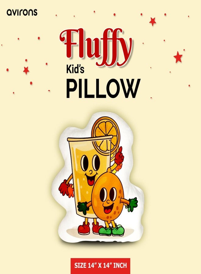 Avirons Fun Lemon Plush Pillow for Kids - Soft, Cozy, and Snuggly Companion Perfect for Sleep, Play, or Relaxing, Bringing a Touch of Fruit Adventure to Their Room - Image 4