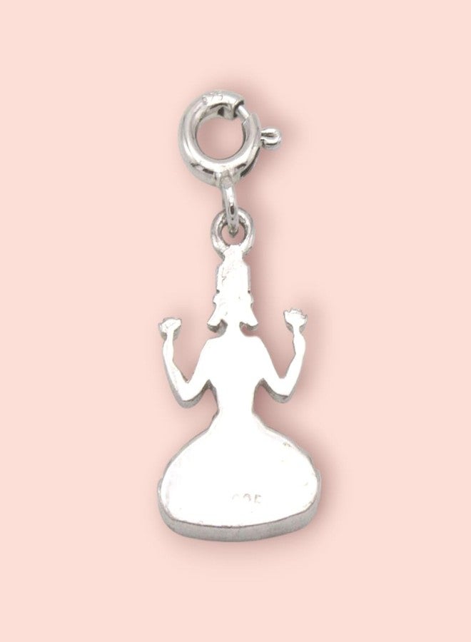 LBV 925 Sterling Silver Pink Laxmi Ji Charm For Girls and Women - Image 2
