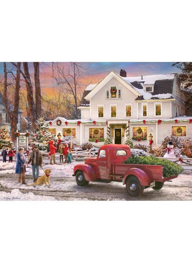 Jigsaw Puzzle Advent Calendar 1000 Pieces - The Inn at Christmas by Vermont Christmas Company - 1000 Pieces - 24 Sections to Complete During Advent