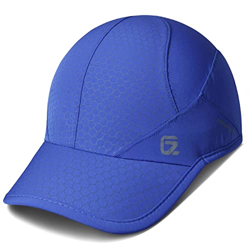 GADIEMKENSD Sport Cap,Soft Brim Lightweight Running Hat Breathable Baseball Cap Quick Dry Sport Caps Cooling Portable Sun Hats for Men and Woman Performance Cloth Workouts and Outdoor Activities Blue - Image 1