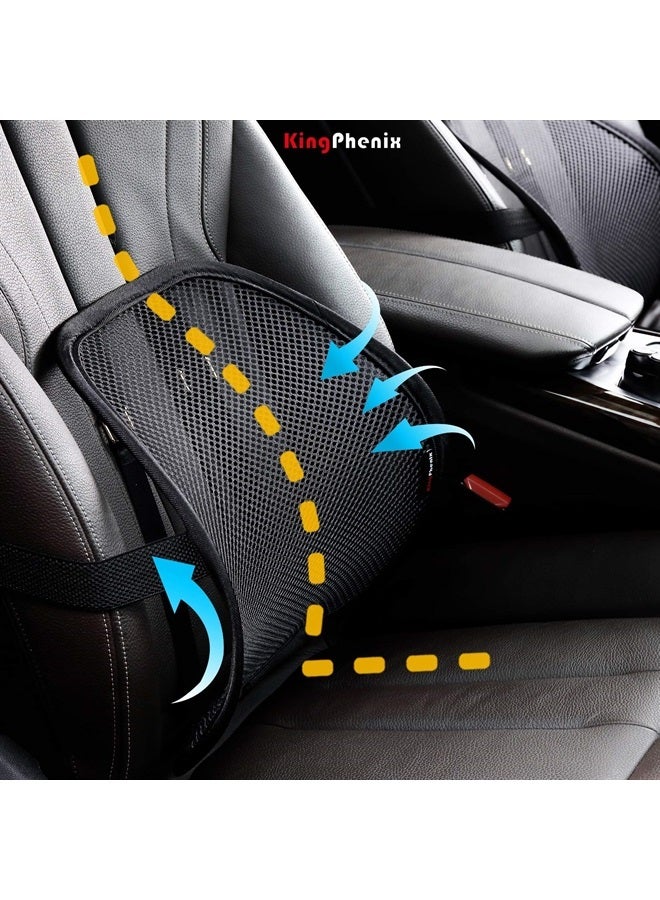 kingphenix Lumbar Support (2 Pack) with Breathable Mesh, Suit for Car, Office Chair - Image 3
