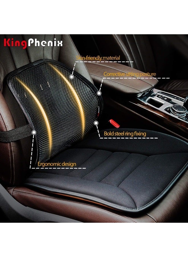 kingphenix Lumbar Support (2 Pack) with Breathable Mesh, Suit for Car, Office Chair - Image 2