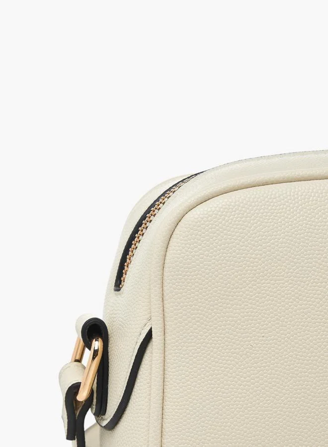 Celeste Solid Crossbody Bag with Zip Closure