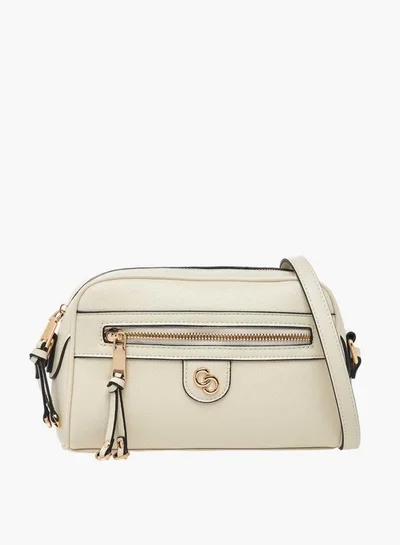 Celeste Solid Crossbody Bag with Zip Closure