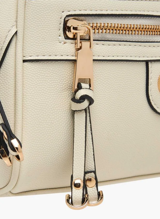 Celeste Solid Crossbody Bag with Zip Closure