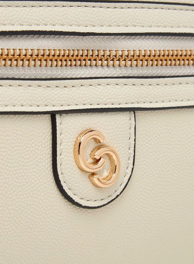 Celeste Solid Crossbody Bag with Zip Closure