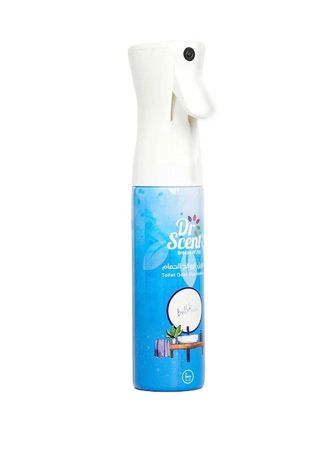 دكتور سينت بخاخ مزيل رائحة المرحاض من Dr Scent Breeze of Joy - تخلص من أقوى روائح المرحاض، برائحة الليمون والليمون الأخضر والزنبق والزنجبيل والمسك، 300 مل