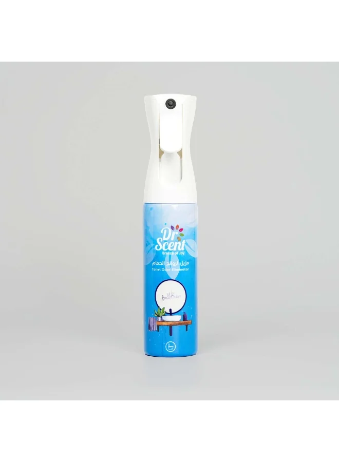 دكتور سينت بخاخ مزيل رائحة المرحاض من Dr Scent Breeze of Joy - تخلص من أقوى روائح المرحاض، برائحة الليمون والليمون الأخضر والزنبق والزنجبيل والمسك، 300 مل