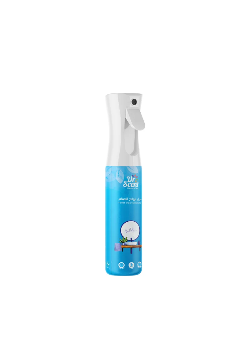 دكتور سينت بخاخ مزيل رائحة المرحاض من Dr Scent Breeze of Joy - تخلص من أقوى روائح المرحاض، برائحة الليمون والليمون الأخضر والزنبق والزنجبيل والمسك، 300 مل