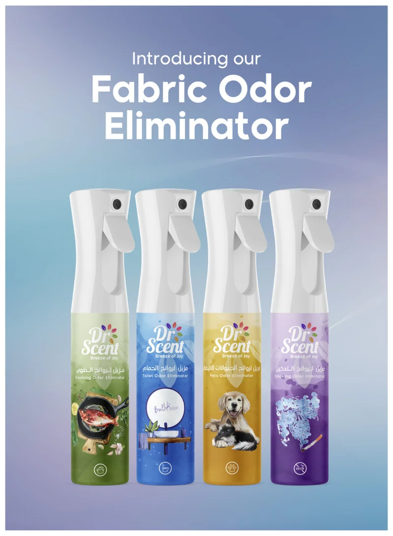 دكتور سينت بخاخ مزيل رائحة المرحاض من Dr Scent Breeze of Joy - تخلص من أقوى روائح المرحاض، برائحة الليمون والليمون الأخضر والزنبق والزنجبيل والمسك، 300 مل