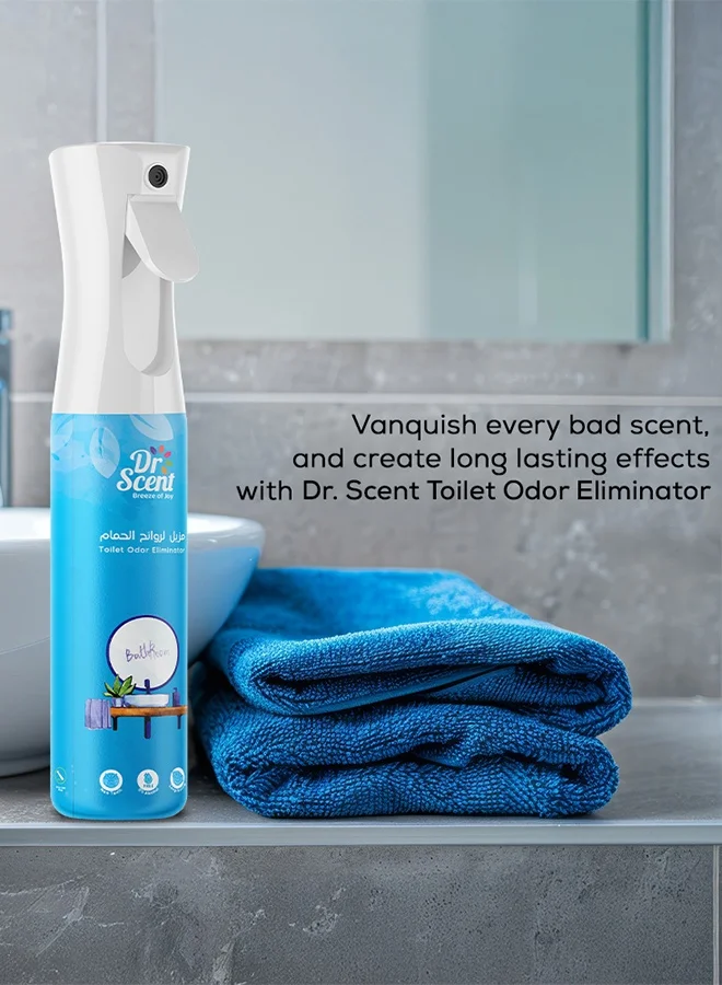 Dr Scent Dr Scent Odor Eliminator Fabric Spray for Toilet Odor - Tackle even the toughest smells of Toilet,  Notes of Lemon, Lime, Lily, Ginger & Musk 300ml