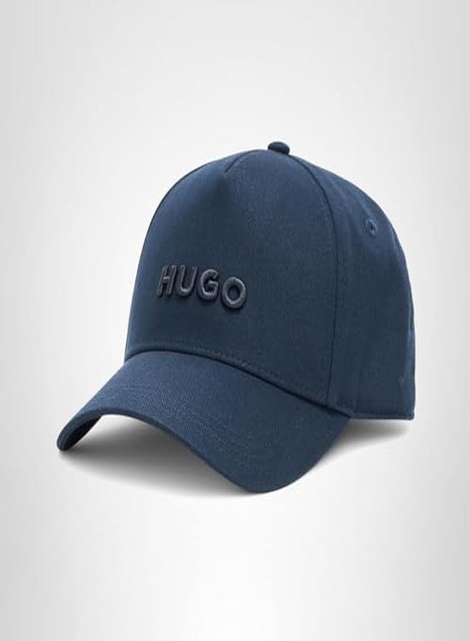 HUGO, Big Logo Cotton Baseball Hat, Navy Shadow, PCE. - Image 4