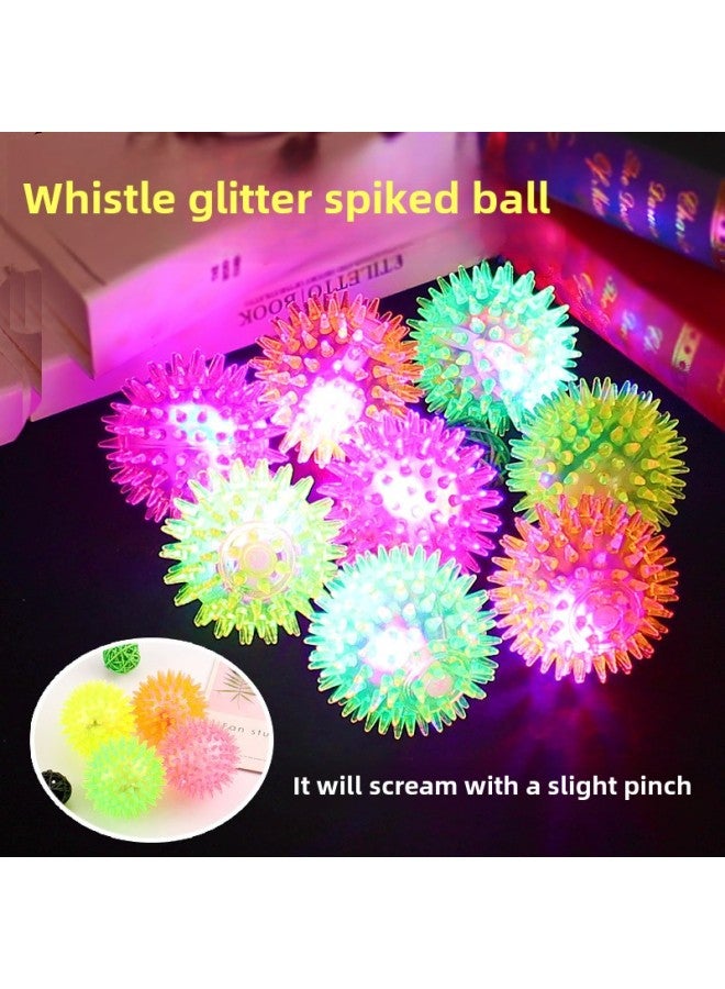 Loquat Flash Elastic Massage Ball Jump Ball Barbed Ball Luminous Massage Ball Pet Toy Stall Night Market Wholesale-Specifications:Diameter 5.5cm - Image 1