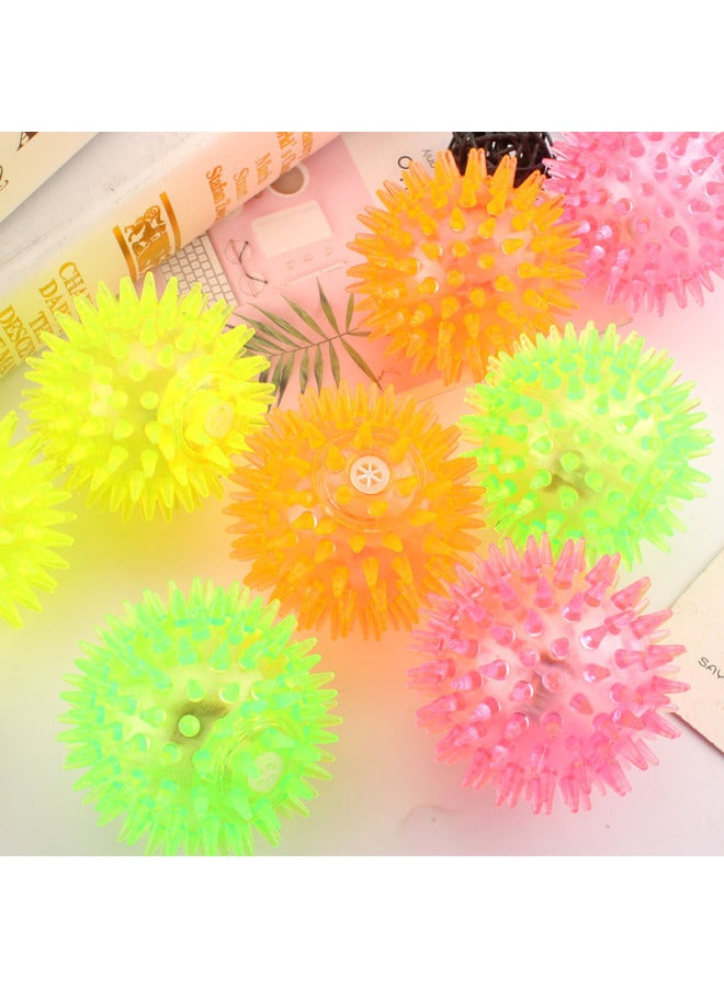 Loquat Flash Elastic Massage Ball Jump Ball Barbed Ball Luminous Massage Ball Pet Toy Stall Night Market Wholesale-Specifications:Diameter 5.5cm - Image 4