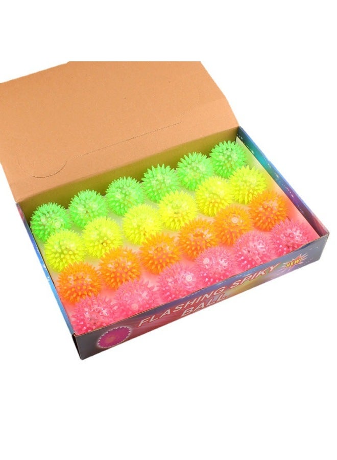 Loquat Flash Elastic Massage Ball Jump Ball Barbed Ball Luminous Massage Ball Pet Toy Stall Night Market Wholesale-Specifications:Diameter 5.5cm - Image 5
