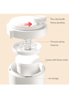 Portable Manual Ice Crusher Shaver Slush Machine with Thickened Stainless Steel Blades and Ice Cube Tray Mould and Glass Container for Making Drinks - pzsku/ZBFAFA6C92B3E8F52861DZ/45/_/1703618335/9ba92d43-d329-4cfd-a600-e437528b9daa