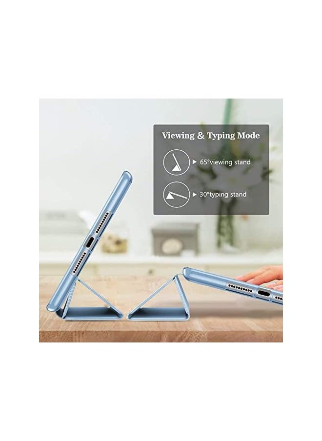 Procases - Ipad Mini Case For Ipad Mini 5 2019/ Mini 4, Mini 1 2 3 With Soft Tpu Back Cover, Slim Lightweight Tri-Fold Smart Shell Steady Stand Protective Case For Ipad Mini 5/4/3/2/1 -Skyblue - Image 1