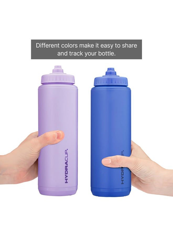 HYDRA CUP Sport [4 Pack] 32 oz Squeeze Water Bottles, Fast Flow Sports Water Bottle, Bike & Cycling Water Bottle, Travel To Go, BPA Free (Bright Colors) - Image 4