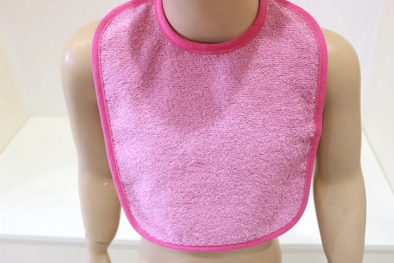 Ender Home Baby Food Bib Curly Bib Cotton Plain Towel Baby Apron