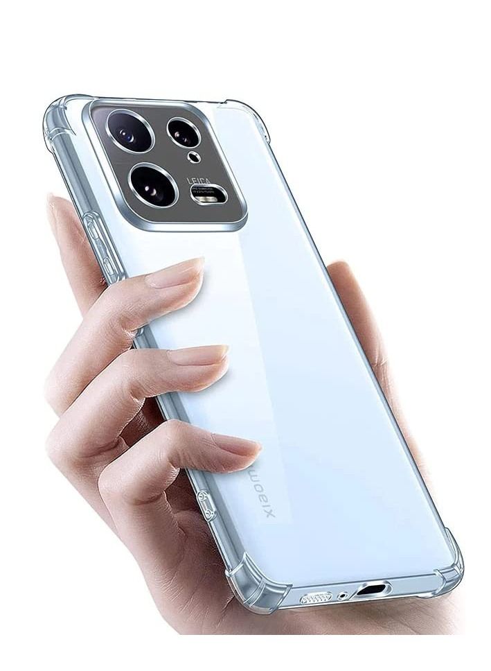 BORTONY Xiaomi 13 Pro Clear Case Cover Shockproof flexible Silicone Bumper Cover Transparent Anti scratch TPU Full Camera Protection designed for Xiaomi 13 Pro - Image 1