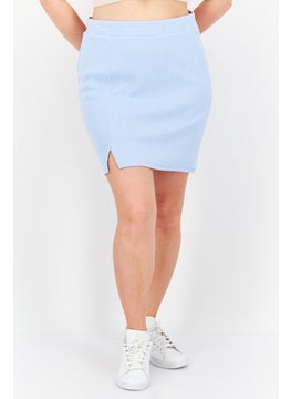 Women Solid Ribbed Mini Skirt, Blue - pzsku/ZBFB004A0891DAC44DEEBZ/45/_/1727187654/1027c666-5fca-4e5c-bbfd-839a1e6ccfa7