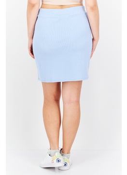 Women Solid Ribbed Mini Skirt, Blue - pzsku/ZBFB004A0891DAC44DEEBZ/45/_/1737900773/a28042ee-ebc3-4037-b9a7-ac9275e48d63