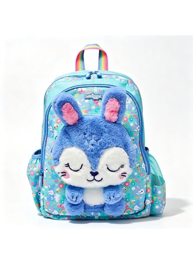 Cute Kids Backpack with Detachable Plush Doll, 36*28*13cm Lightweight Spacious School Bag for Girls Daily Study Travel