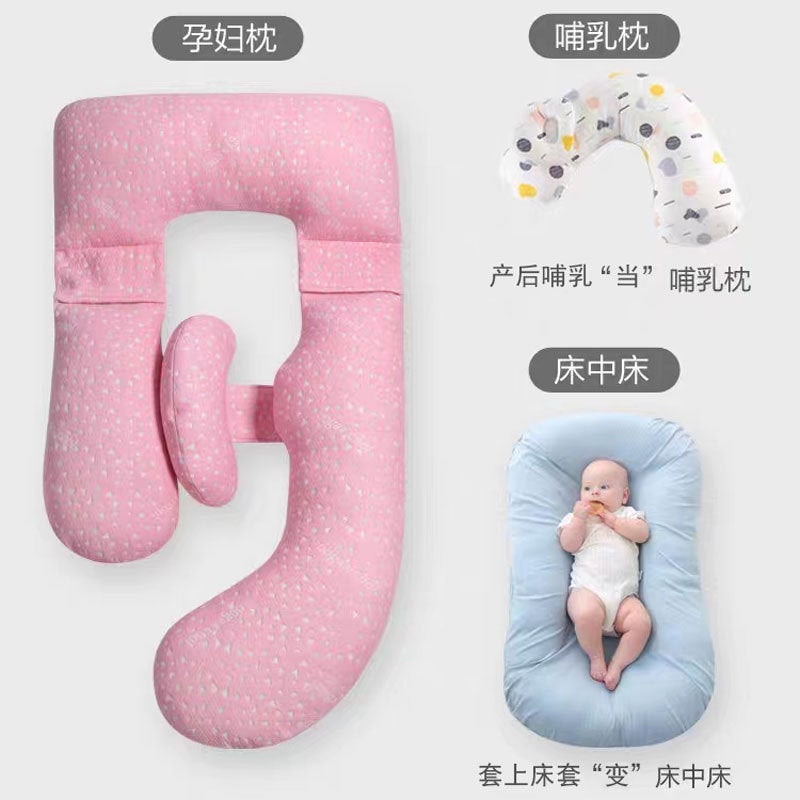 Pregnant Women'S Pillow Waist Support Side Sleeping Side Lying Pregnant Pillow Side Belly Support Hug Sleeping Summer U-Shaped Sleeping Artifact Pad Pregnancy Supplies G - Image 3