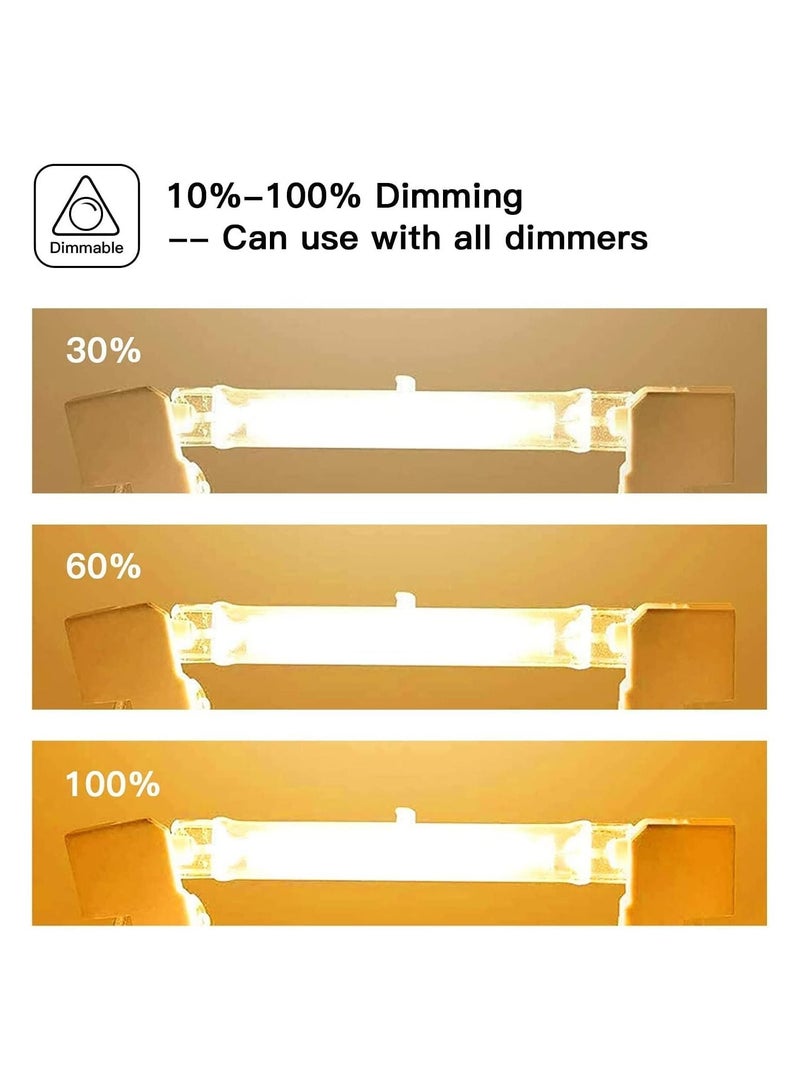 R7S Halogen Bulbs, 5 Pack 118mm 150W, Dimmable J-Type Linear Warm White Double Ended R7S Bulbs for Security and Work Lights, Floodlight, Floor Lamps, Landscape Lights, Ceiling Lights, 4.6 Inch  - Image 2