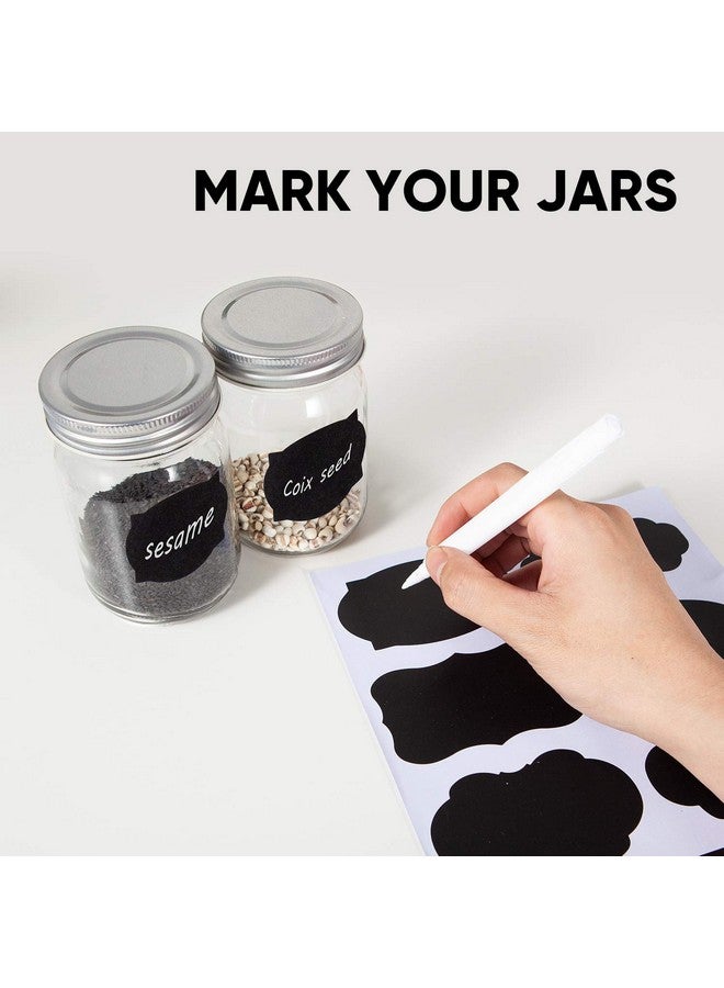 Accguan Mason Jars,Glass Jars With Lids 12 oz,Canning Jars For Pickles And Kitchen Storage,Wide Mouth Spice Jars With Silver Lids For Honey,Caviar,Herb,Jelly,Jams,Set of 20 - Image 3