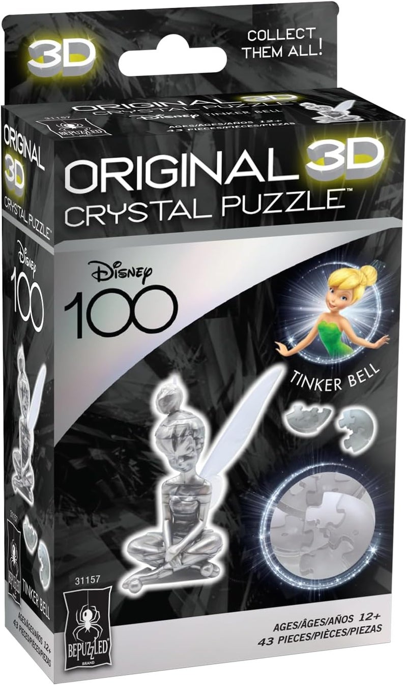BePuzzled  Disney Platinum Tinkerbell Original 3D Crystal Puzzle Ages 12 and Up - Image 2