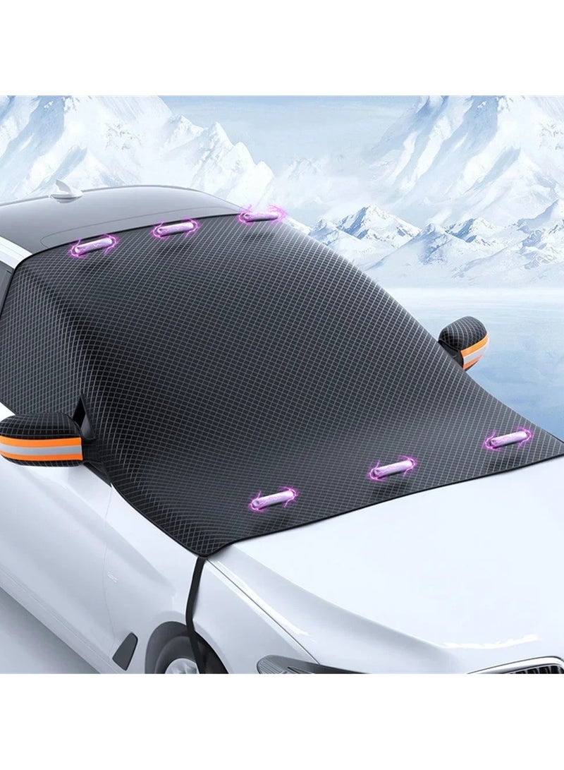 AROAQ Magnetic Car Front Windshield Cover Oxford Cloth Sun Shade Rainproof Heat Insulation Universal - Image 1