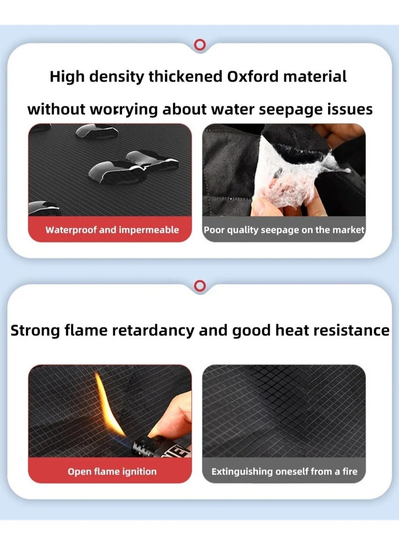 AROAQ Magnetic Car Front Windshield Cover Oxford Cloth Sun Shade Rainproof Heat Insulation Universal - Image 5