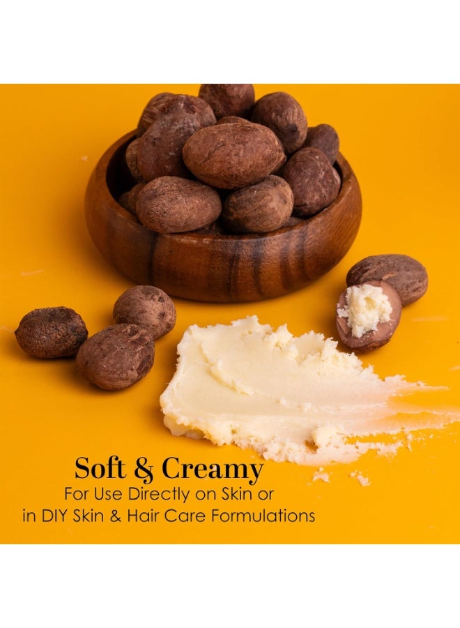 Better Shea Butter Raw Shea Butter - 100% Pure African Shea Butter for Hair and Body | with Natural Smoky Scent | Unrefined Moisturizer for Dry Skin, DIY Lip Balm, Body Butter, Lotion Bars- 8 oz Jar - Image 3