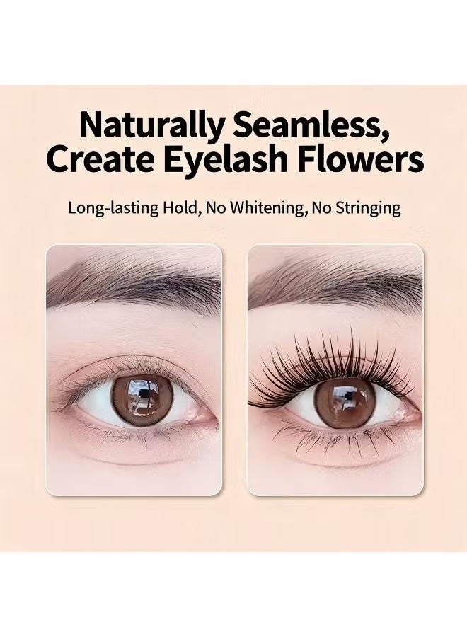 BQI Eyelashes Glue Adhesive,Super Strong Waterproof Clear Long Eyelash Glue Lasting Sweat & Tear Proof Lash Glue for Eyelash Extensions, All Day Hold Durable Brush-On Waterproof, 1 Pack. - Image 2