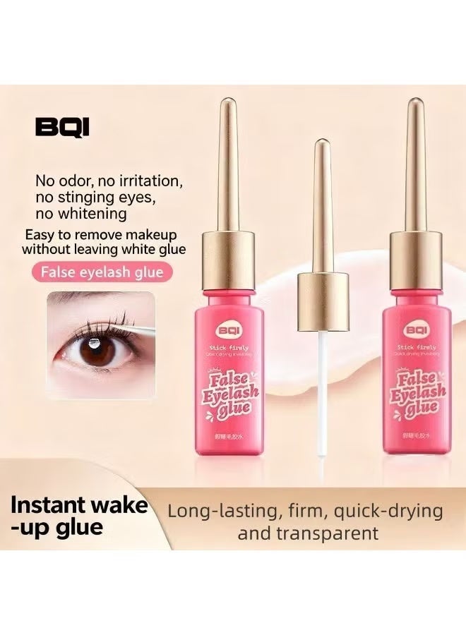 BQI Eyelashes Glue Adhesive,Super Strong Waterproof Clear Long Eyelash Glue Lasting Sweat & Tear Proof Lash Glue for Eyelash Extensions, All Day Hold Durable Brush-On Waterproof, 1 Pack. - Image 5