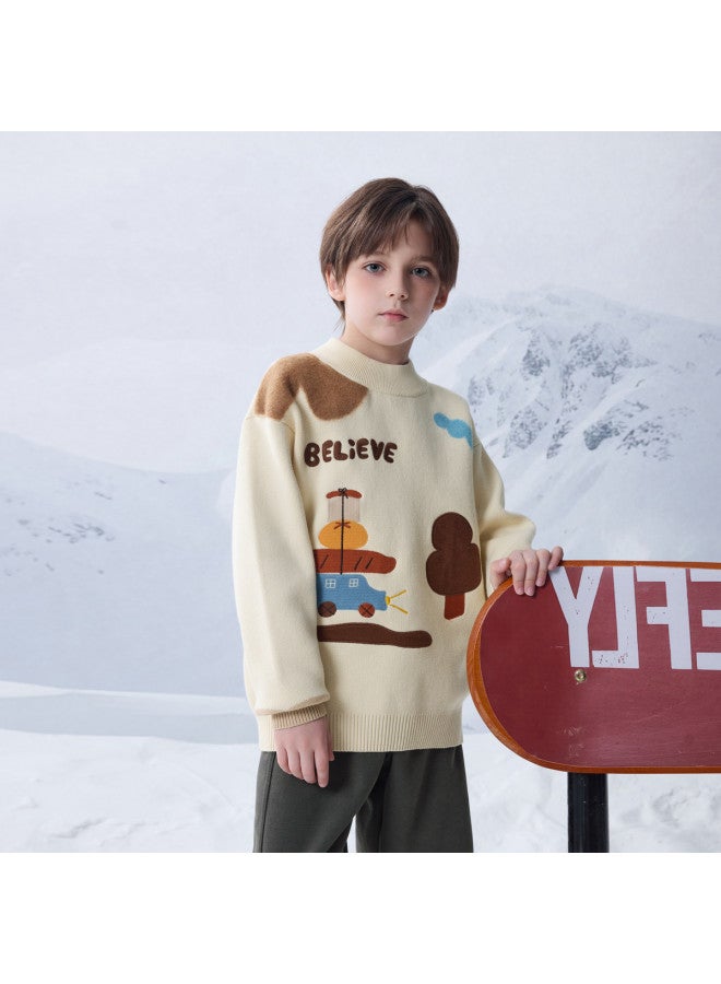 مكد معطف مكد للأولاد بنصف طوق وسادة، بأسلوب أكاديمي عصري وعادي لفصلي الربيع والخريف - Image 4