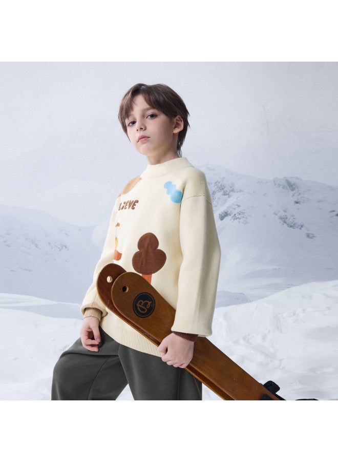 مكد معطف مكد للأولاد بنصف طوق وسادة، بأسلوب أكاديمي عصري وعادي لفصلي الربيع والخريف - Image 3