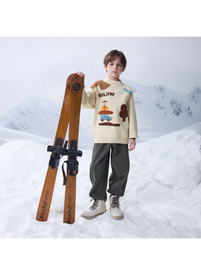 مكد معطف مكد للأولاد بنصف طوق وسادة، بأسلوب أكاديمي عصري وعادي لفصلي الربيع والخريف - Image 5