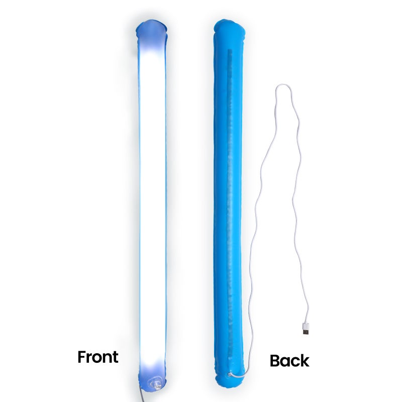 2pcs Inflatable Camping Lantern Foldable Light Strip Easy to Store for Outdoor Activity Camp Hung on RVs, Tents, Cave with Adhesive Tape Plugs into any USB Power Source - Image 2